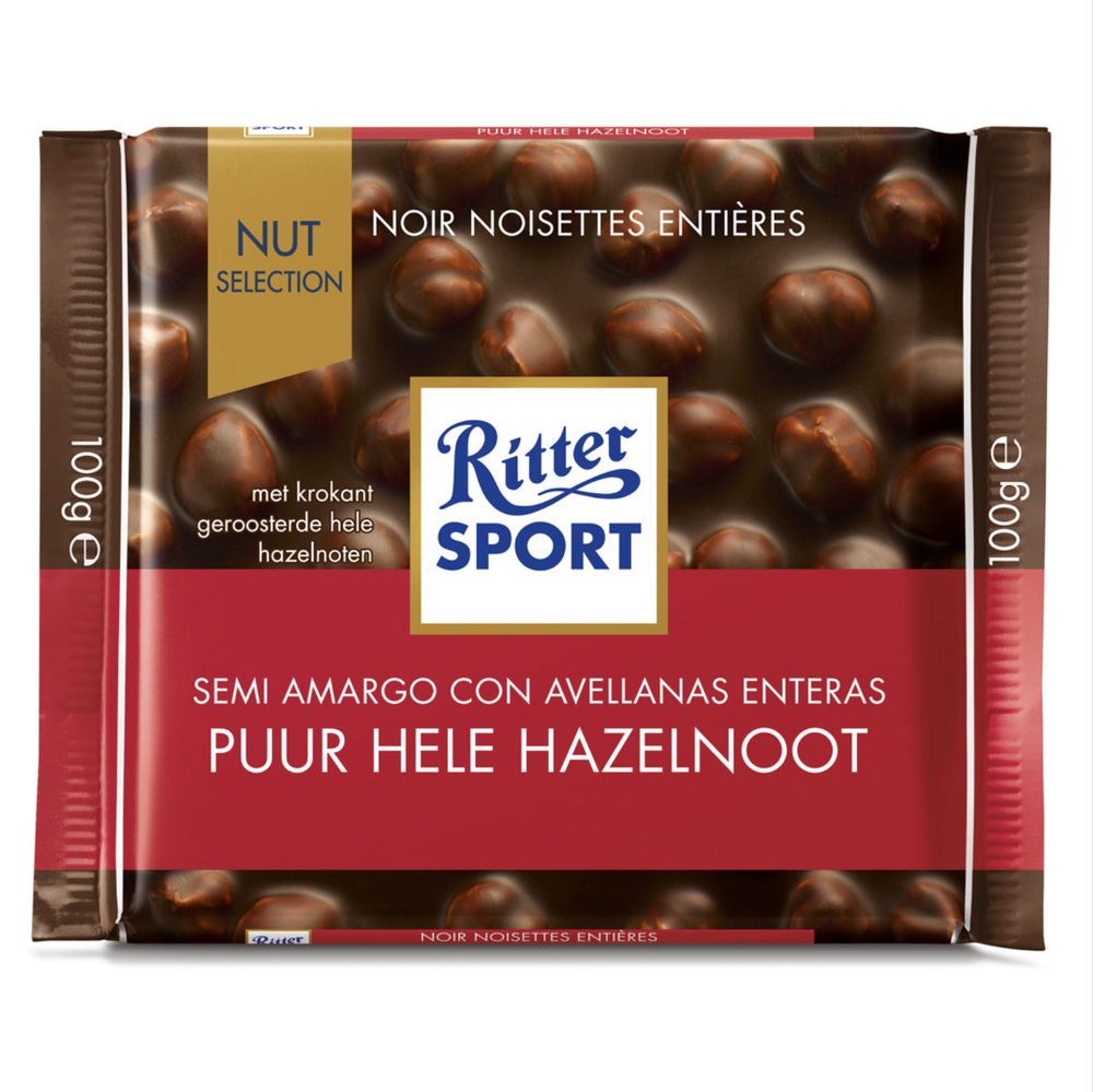 Chocolate Semi Amargo con Avellanas Enteras